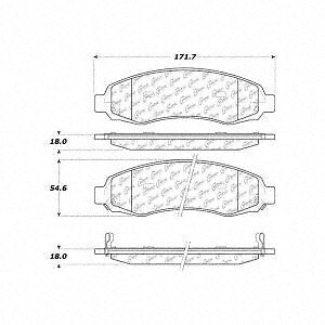 Frt Ceramic Brake Pads  Centric Parts  103.09620