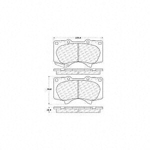 Frt Severe Duty Semi-Met Prem Brake Pads  Centric Parts  106.09761