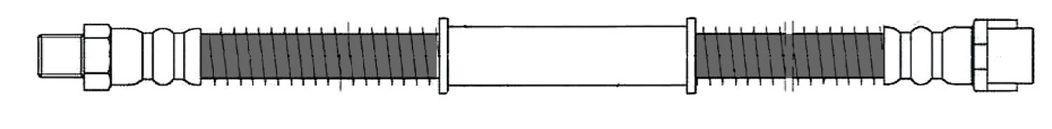 Frt Brake Hose  Centric Parts  150.35042