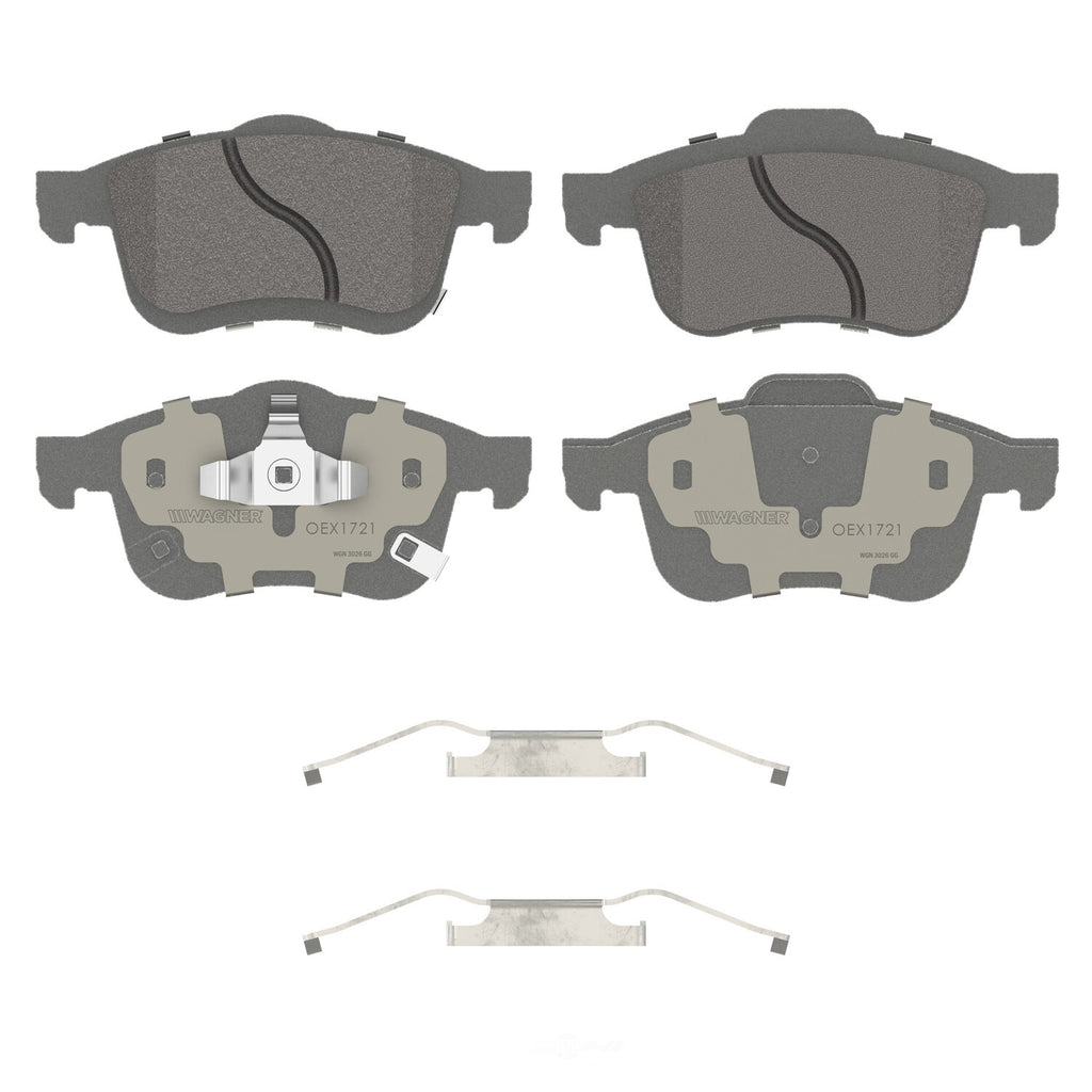 Frt Premium Ceramic Brake Pads  Wagner  OEX1721