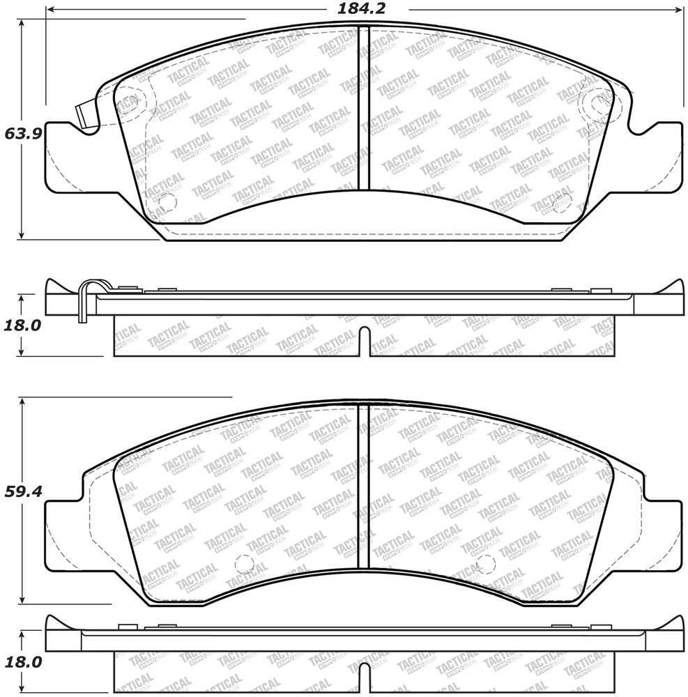 Frt Severe Duty Brake Pads  Centric Parts  307.13630