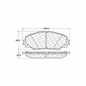 Frt Severe Duty Semi-Met Prem Brake Pads  Centric Parts  106.12100