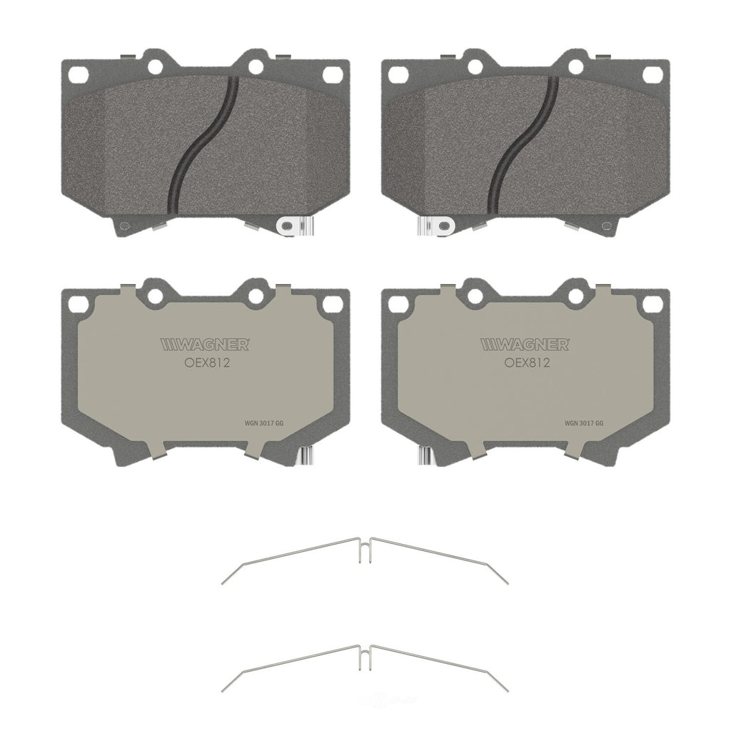 Frt Premium Ceramic Brake Pads  Wagner  OEX812