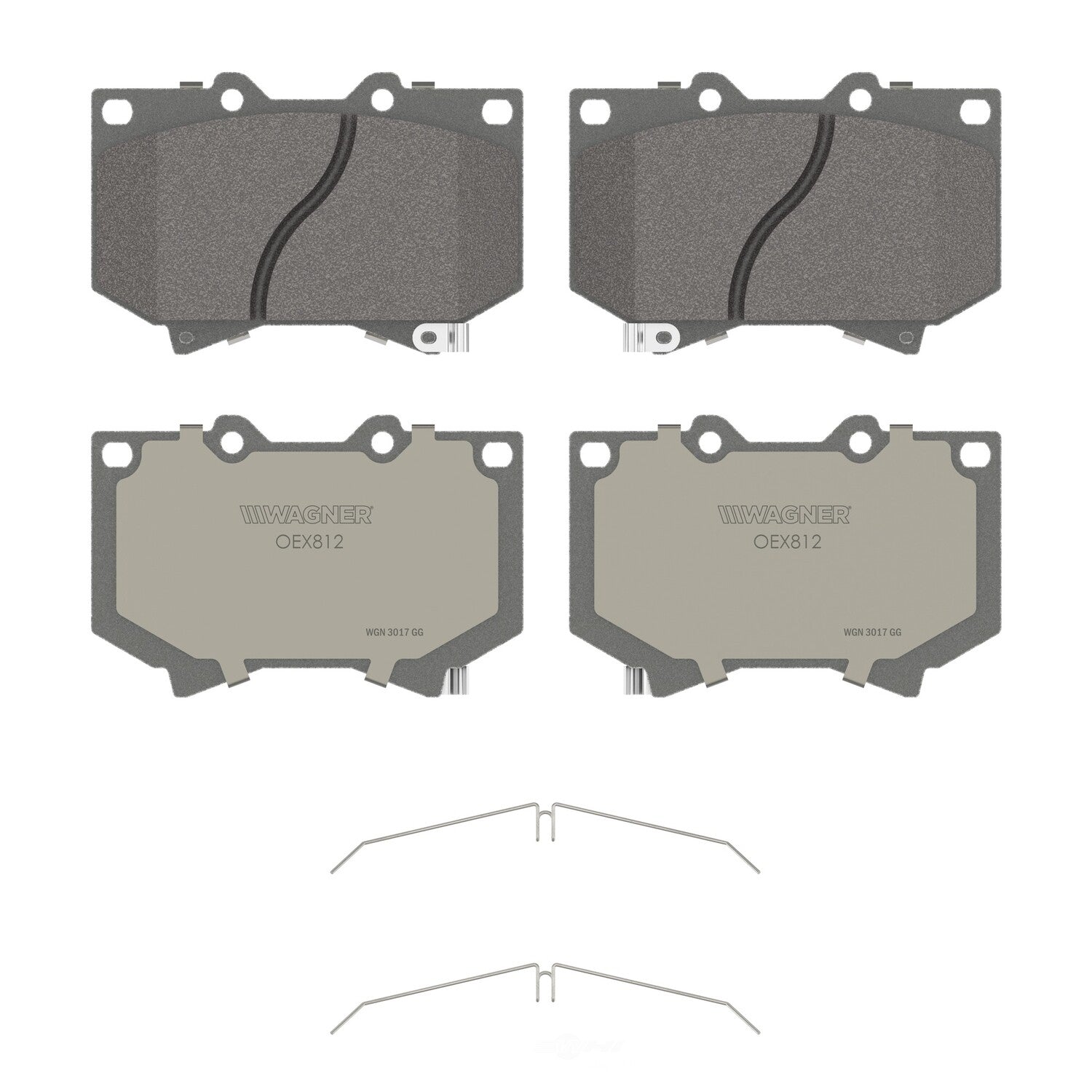 Frt Premium Ceramic Brake Pads  Wagner  OEX812