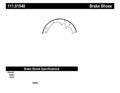 Frt Premium Brake Shoes  Centric Parts  111.01540