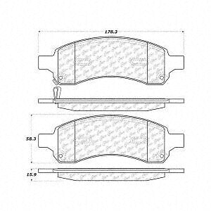 Frt Severe Duty Semi-Met Prem Brake Pads  Centric Parts  106.11691