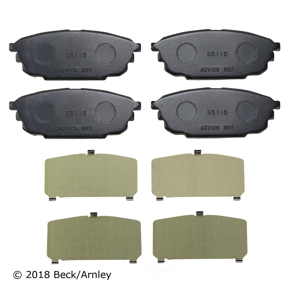 Rr OE Brake Pads  Beck/Arnley  089-1782