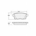 Rr Severe Duty Semi-Met Prem Brake Pad  Centric Parts  106.12590