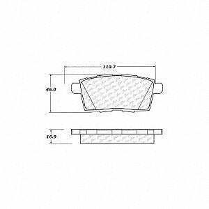 Rr Severe Duty Semi-Met Prem Brake Pad  Centric Parts  106.12590