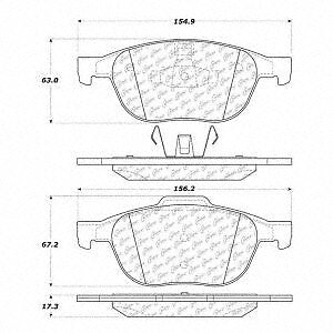 Frt Severe Duty Semi-Met Prem Brake Pads  Centric Parts  106.10440