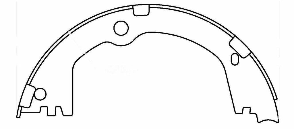 Rr Parking Brake Shoes  Centric Parts  111.10420