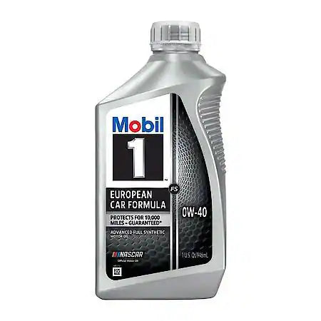 Mobil 1 European Car Formula Full Synthetic Motor Oil 0W-40 1 Quart - 1-0-40