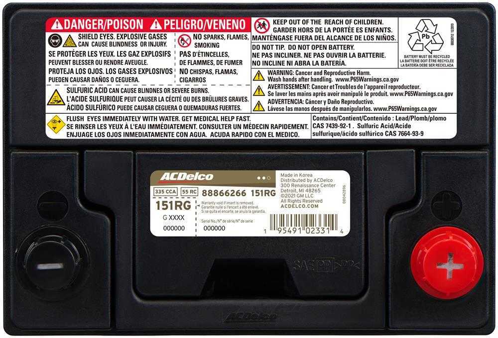 Brand New A-C Delco 151RG - 06-2015 Honda Civic - 340CCA - 42 Month Warranty