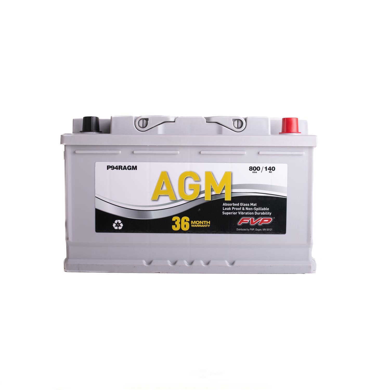 Brand new FVP P94RAGM Platinum Battery 800CCA - 140RC - 36 Month Warranty