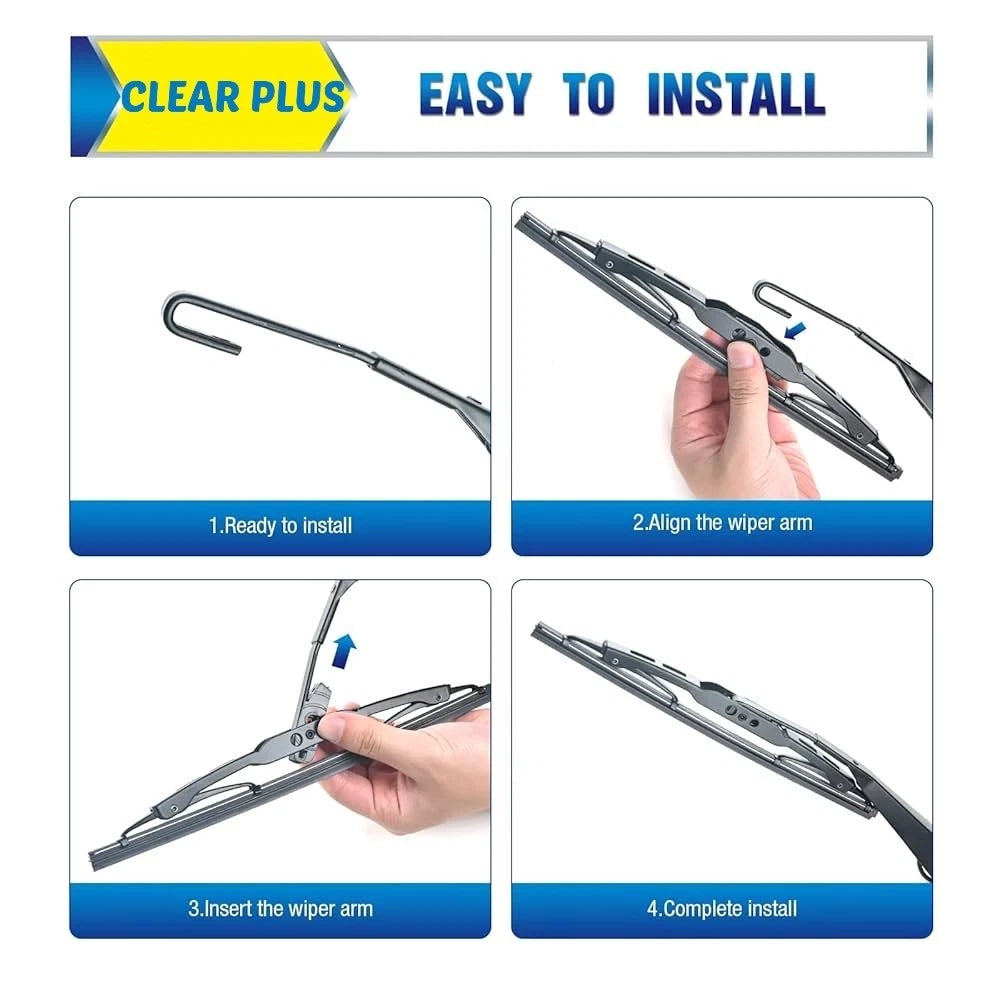 NEW ClearPlus Premium Wiper Blades All Weather (Pack of 2) Choose Size's