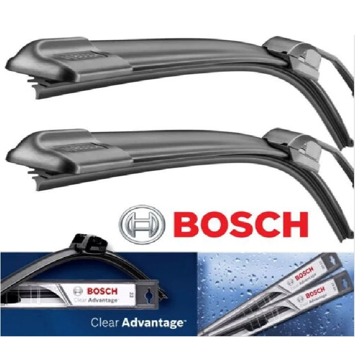Set of 2 BOSCH Clear Advantage Wiper Blade Front Left+Right 24" & 18"