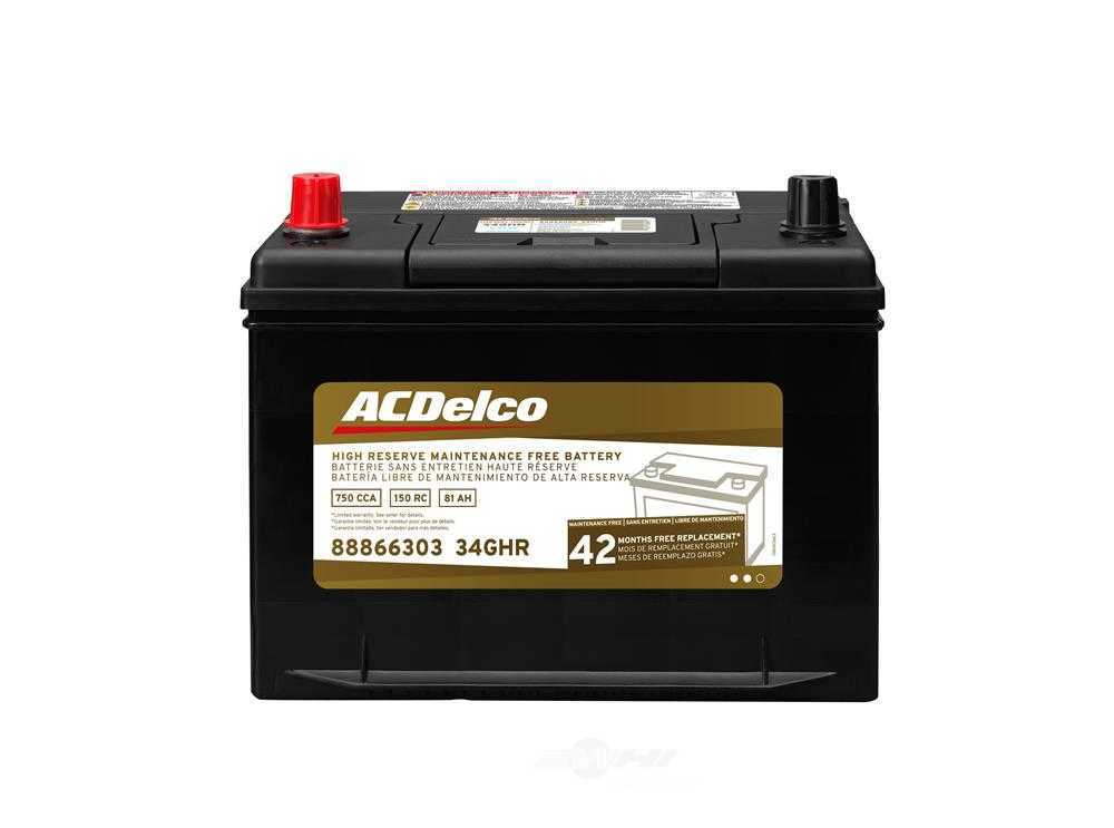 Brand New A-C Delco 34GHR Gold Battery - 750CCA-07-2012 Impala - 03-2012 Liberty