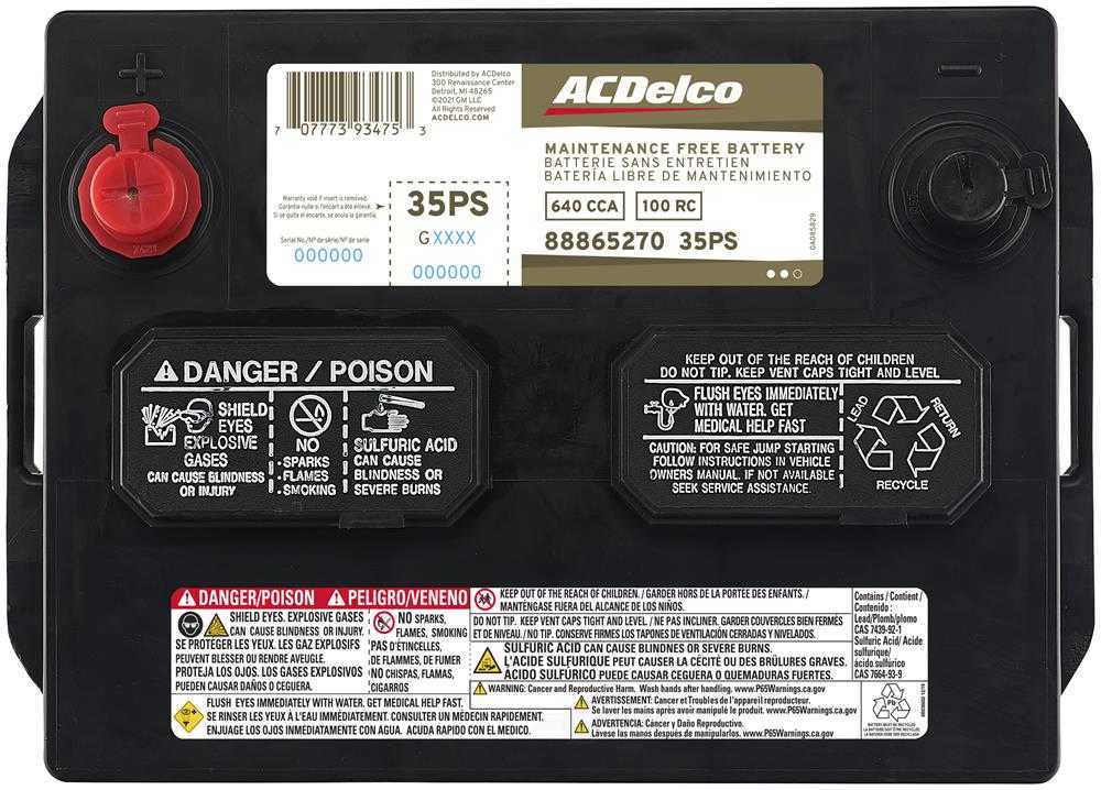 Brand New A-C Delco 35PS Battery - 640CCA-15-2020 TLX - 14-2023 Q50