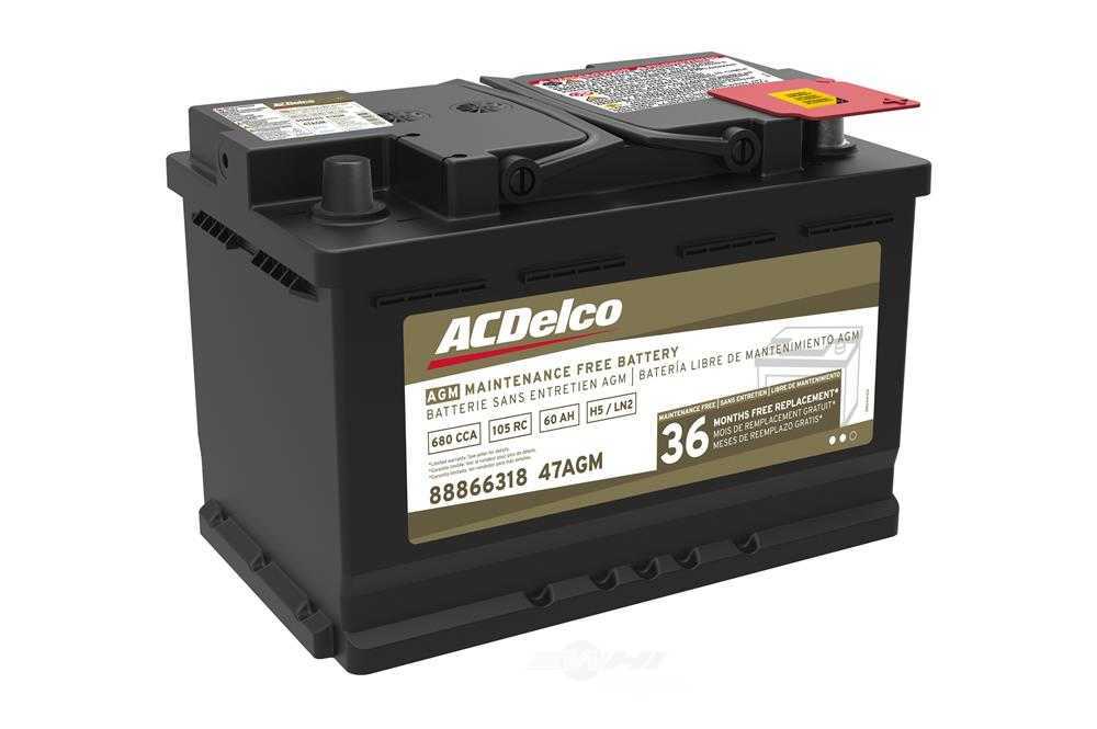 Brand New A-C Delco 47AGM Battery - 680CCA- 13-2022 Enclave - 17-2025 Civic