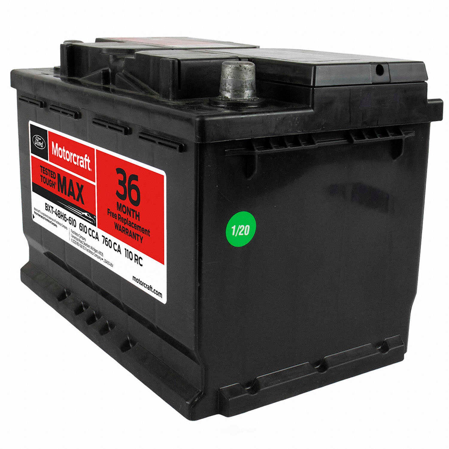 Brand New Vehicle Battery-Tested Tough Max Battery Motorcraft BXT-48H6610 - 36 Month