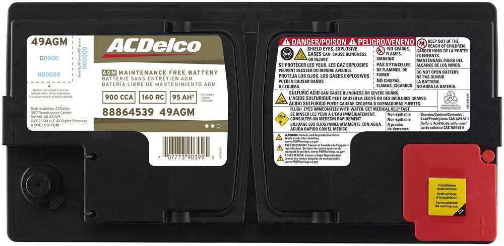 Brand New A-C Delco 49AGM Gold Battery - 900CCA-BMW-Audi's-Land Rover