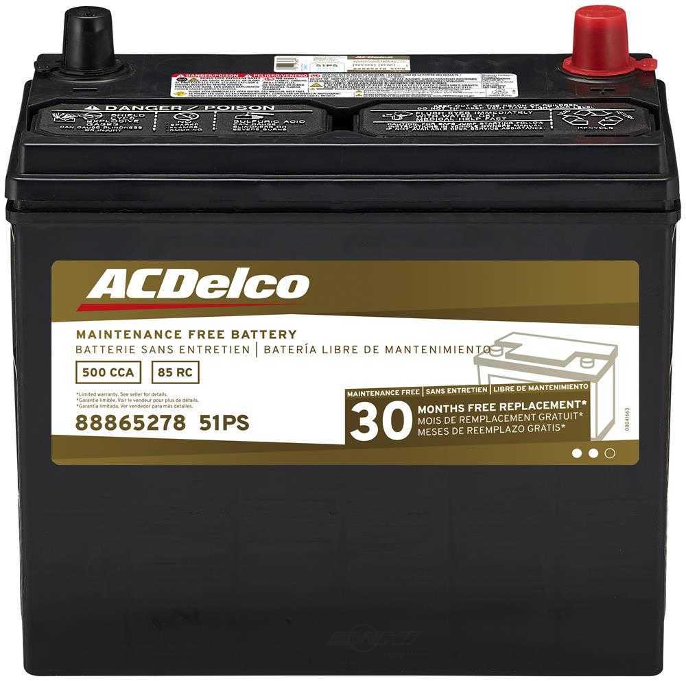 Brand New A-C Delco 51PS Battery - 500CCA-Fits 1976-2025 Accord,Civic's & IQ