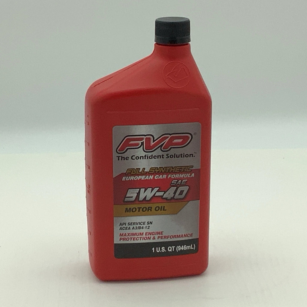 FVP 5W-40 Full Synthetic Motor Oil 6 Pack Of 1 Quart Bottles