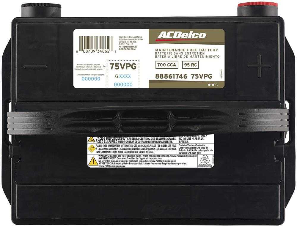 Brand New A-C Delco 75VPG  Battery - 700CCA - 1996 - 06 Express & Topkick