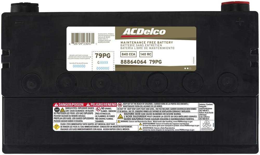 Brand New A-C Delco 79PG  - 740CCA-140RC - 2003-07 Lucerne - DTS - 03-07 - H2