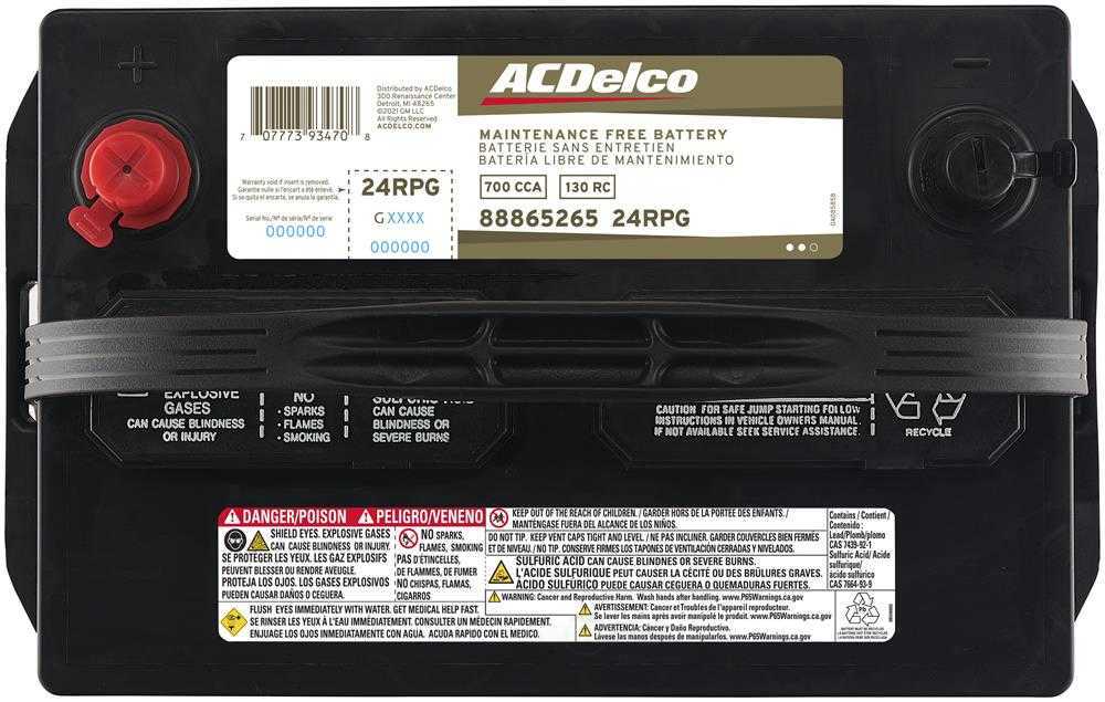 Brand New A-C Delco 24RPG Gold Battery - 700CCA- 1994-17 Accord - 1992-17 Camry