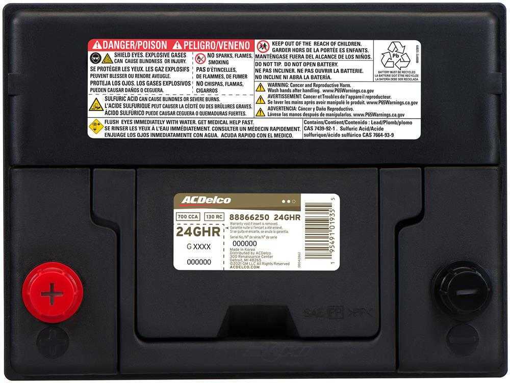 Brand New A-C Delco 24GHR Battery - 700CCA - 130RC 42 Month Warranty