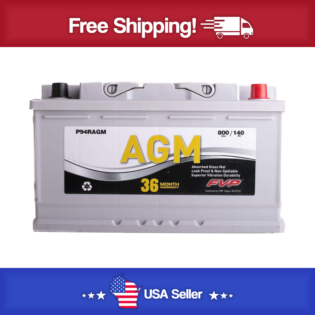 Brand new FVP P94RAGM Platinum Battery 800CCA - 140RC - 36 Month Warranty