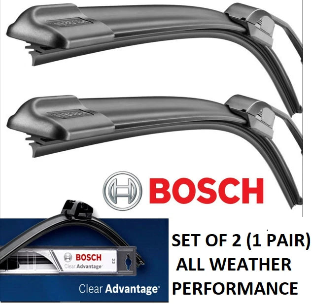 Set of 2 BOSCH Clear Advantage Wiper Blade Front Left+Right 24" & 21"