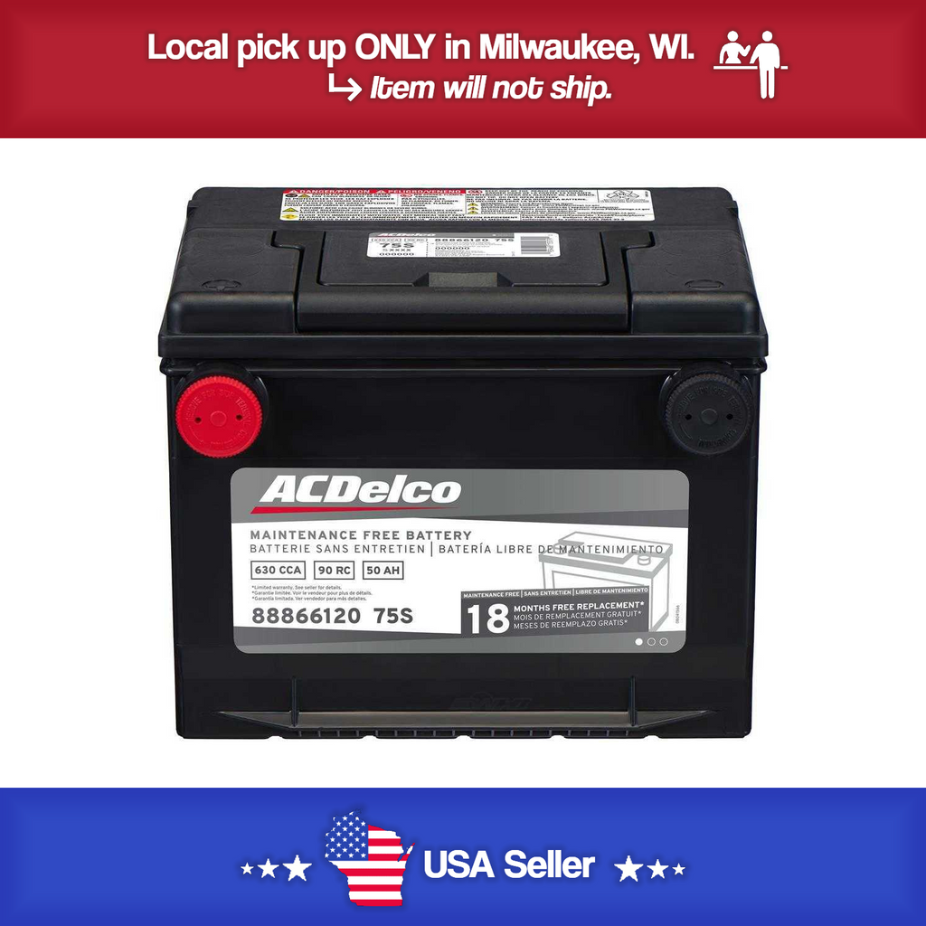 Brand New A-C Delco 75S  Battery - 630CCA - 1996 - 06 Express & Topkick