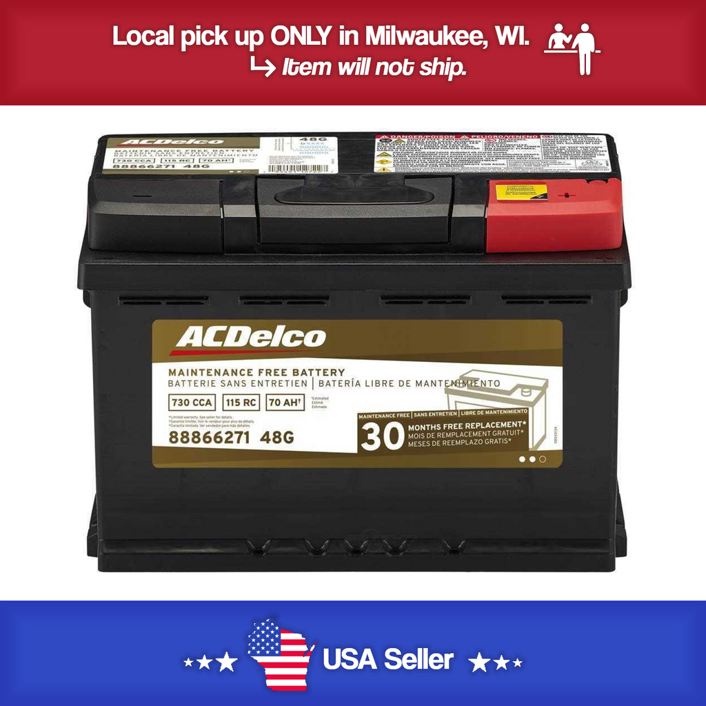 Brand New A-C Delco 48G Gold Battery - 730CCA-115RC 30 Month
