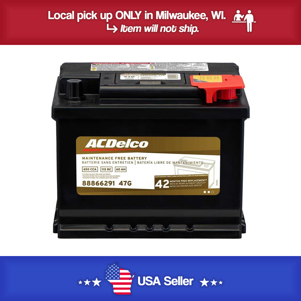 Brand New A-C Delco 47G Battery - 650CCA- 13-2022 Encore 17-2025 Civic
