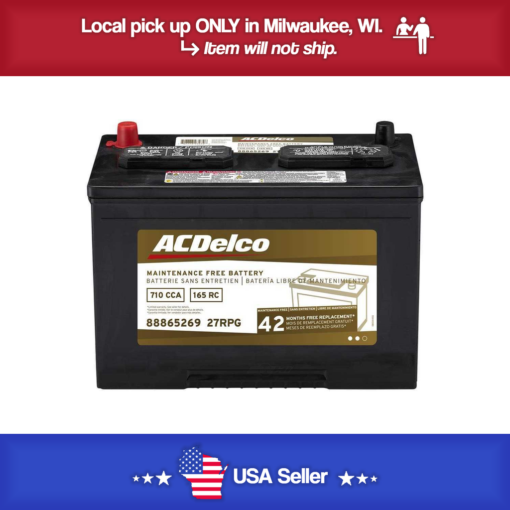 Brand New A-C Delco 27RPG Battery - 710CCA- 05-2015 Armanda/Titan - 04-2010 QX56