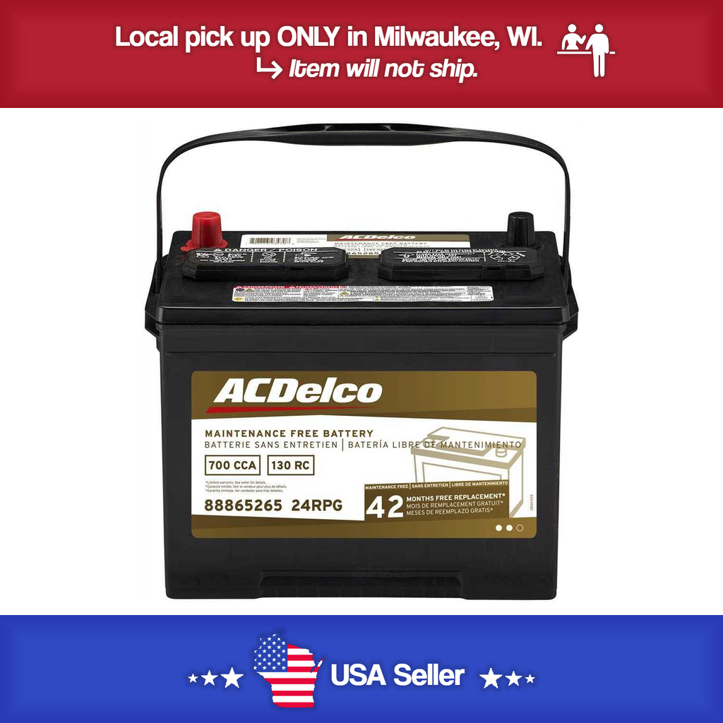 Brand New A-C Delco 24RPG Gold Battery - 700CCA- 1994-17 Accord - 1992-17 Camry
