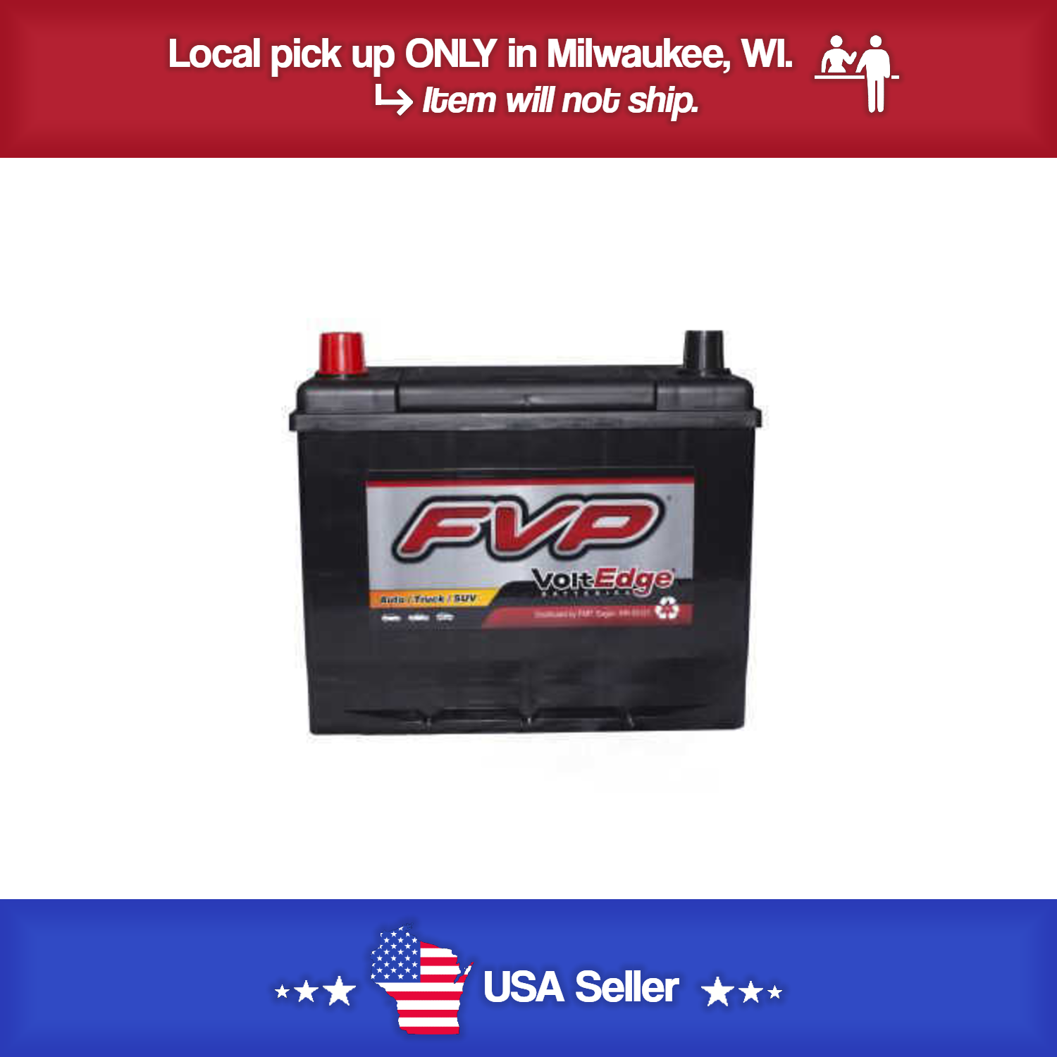 Brand New FVP 85 Volt Edge Battery 630CCA - 08-2013 Corvette - 90-2008 Legecy