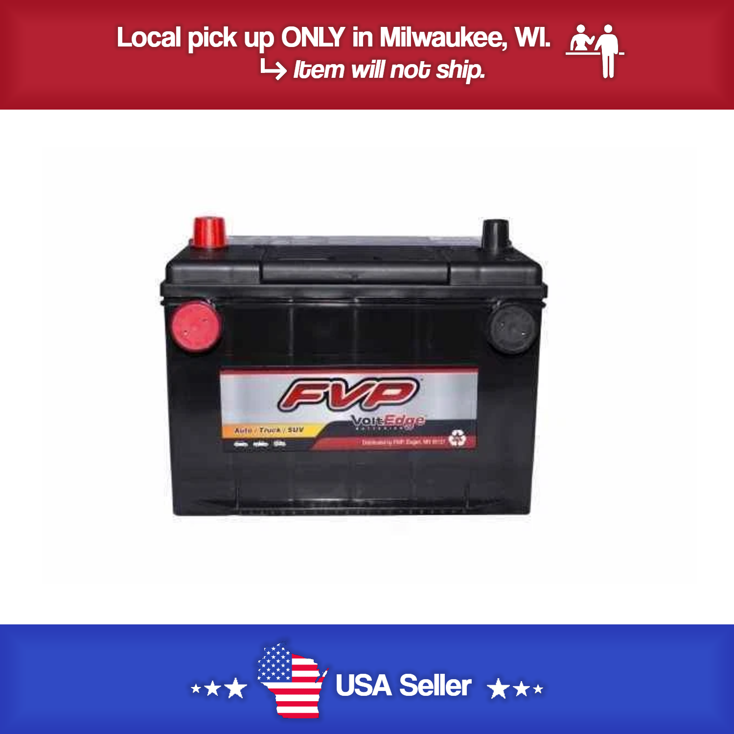 Brand New FVP 78DTSD Volt Edge Battery 600CCA - Dual Terminal