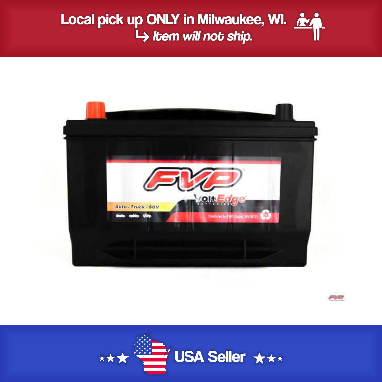 Brand New FVP 65HD Volt Edge Battery 720CCA - 145RC 24 MONTH WARRANTY