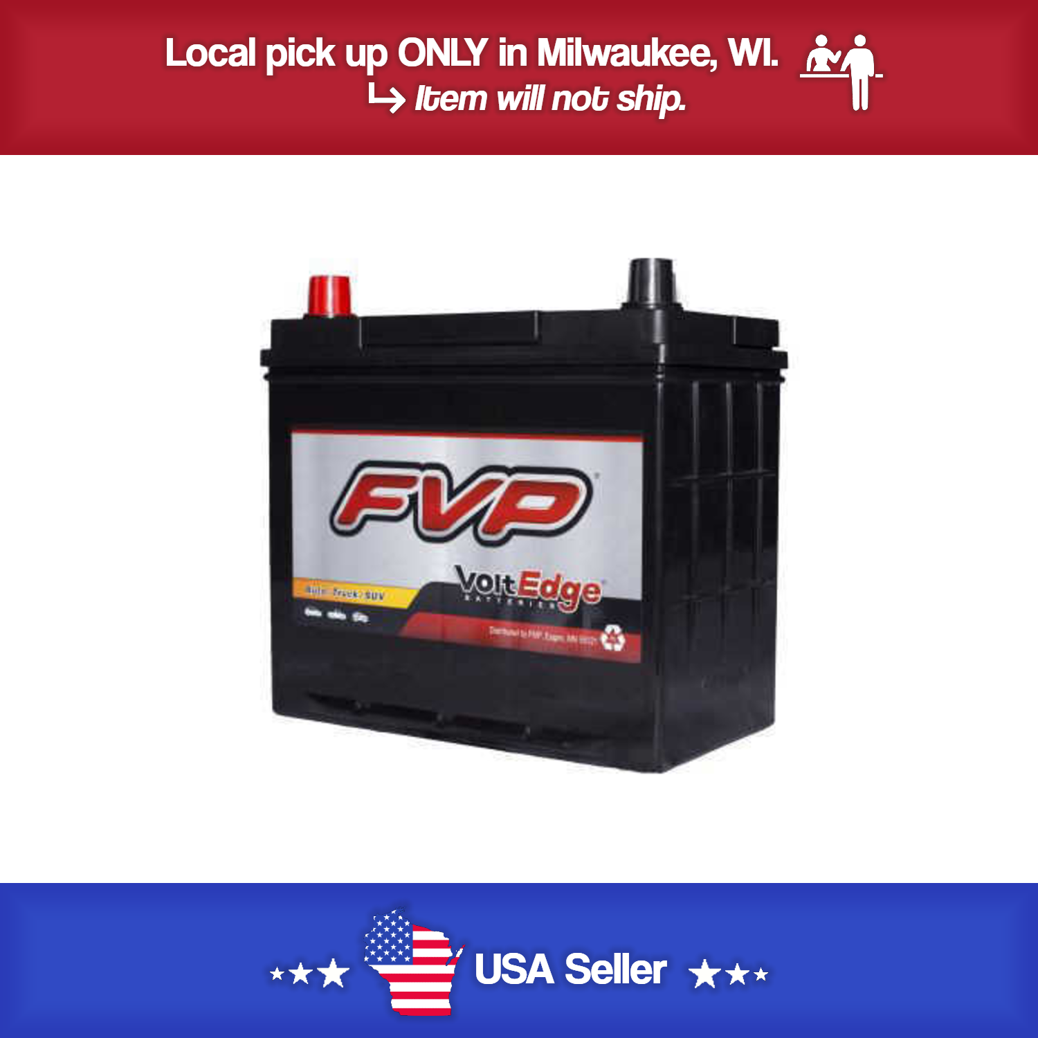 Brand new FVP 51 Volt Edge Battery 440CCA - 75RC - 24 Month Warranty