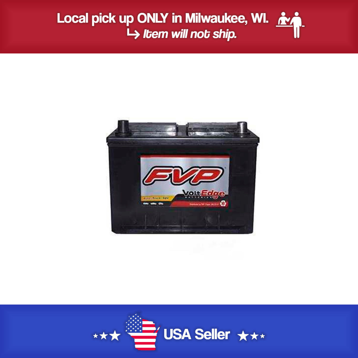 Brand new FVP 36R Volt Edge Battery 650CCA - 120RC - 24 Month Warranty