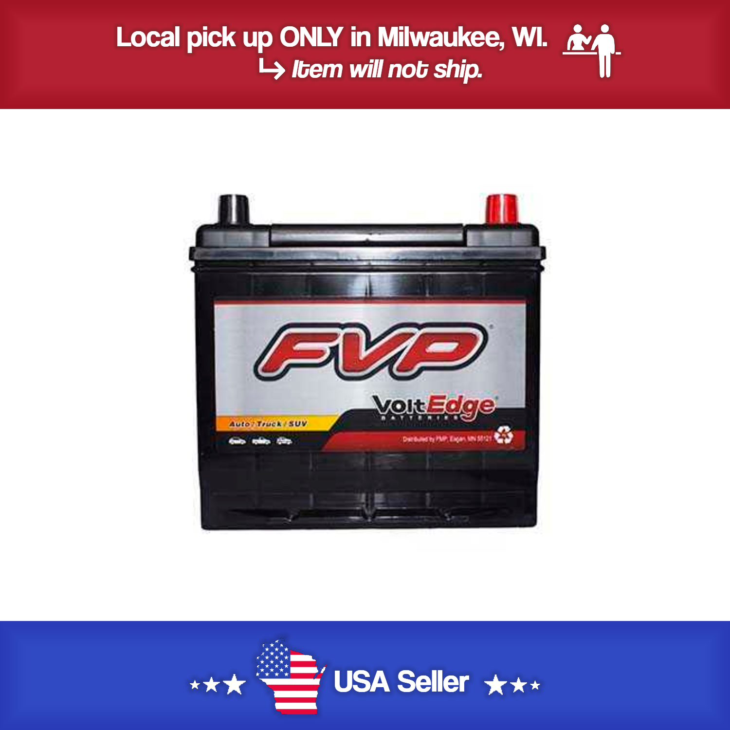 Brand new FVP 35 Volt Edge Battery 450CCA - 90RC - 24 Month Warranty