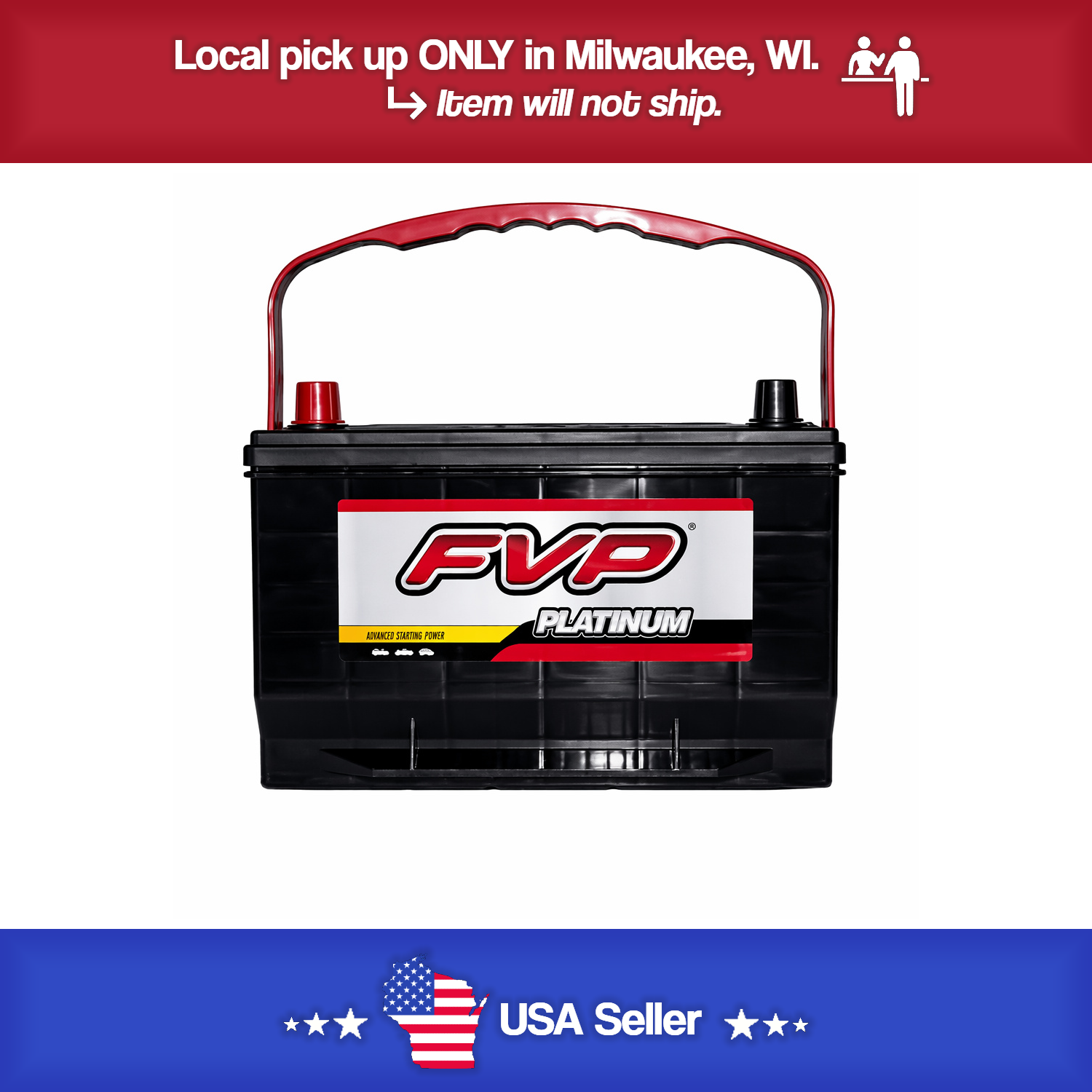 Brand new FVP P65 Platinum Battery 840CCA - 145RC - 30 Month Warranty