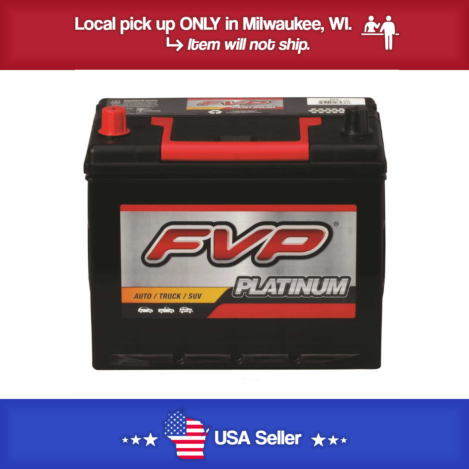Added Brand New FVP P48HD Platinum Battery 790CCA 150RC & 30 Month Warranty
