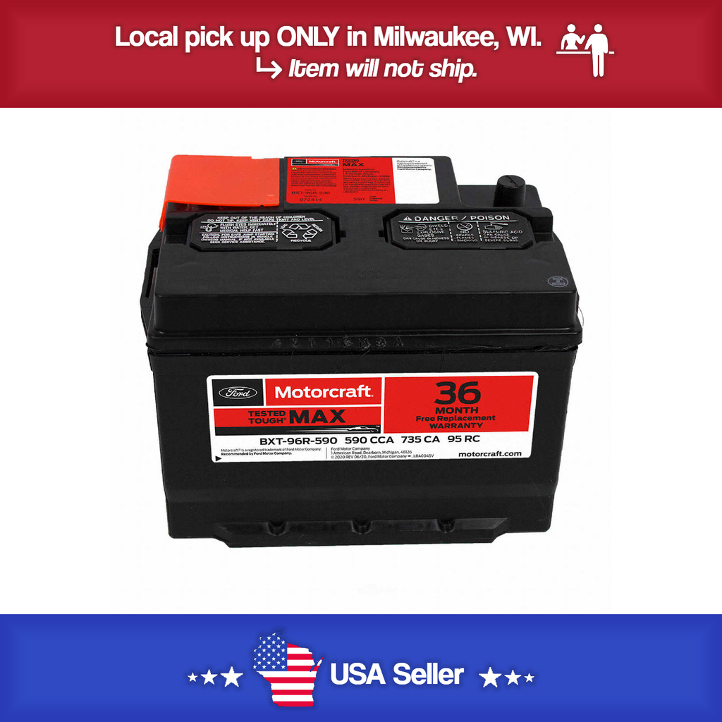 Brand New Vehicle Battery-Tested Tough Max Battery Motorcraft BXT-96R-590
