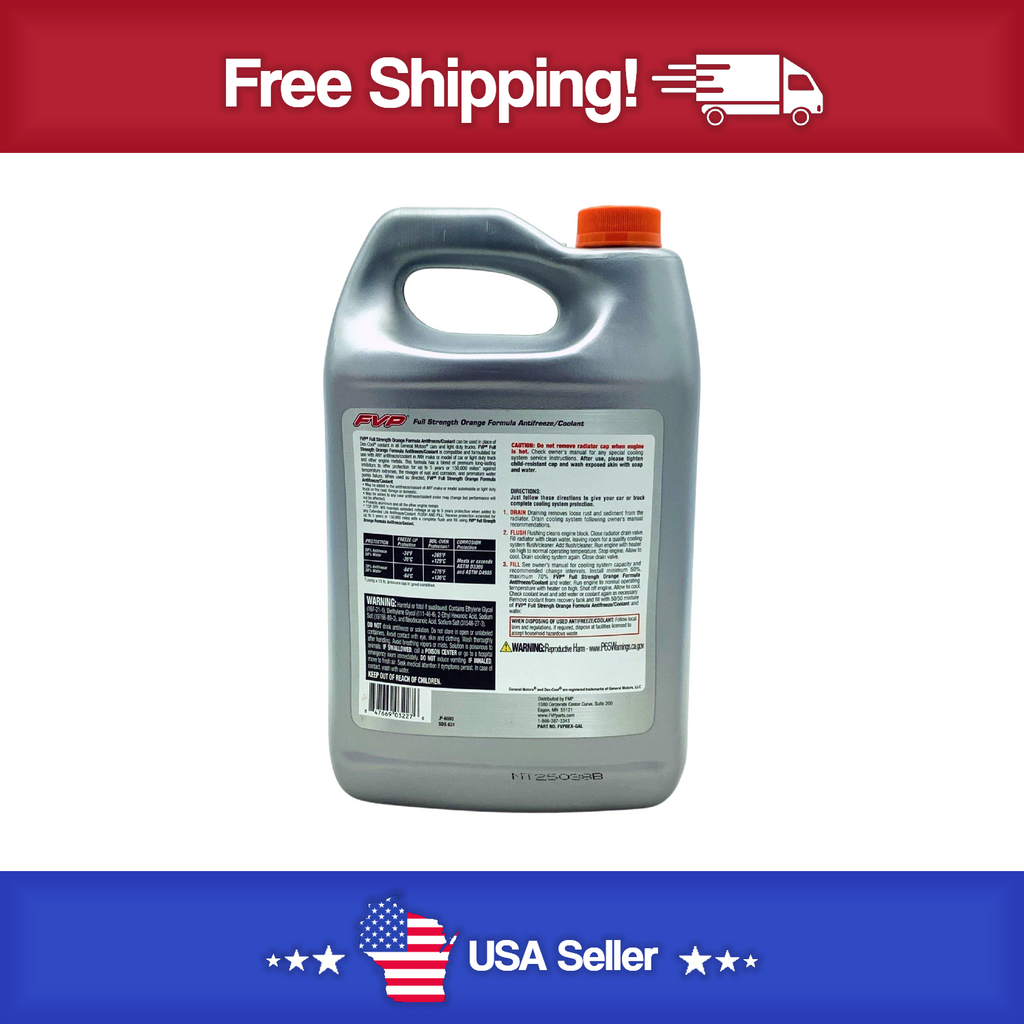 Multi-Vehicle Antifreeze Coolant 2 Gallon's for Optimal Cooling Performance FVP 2 Pack