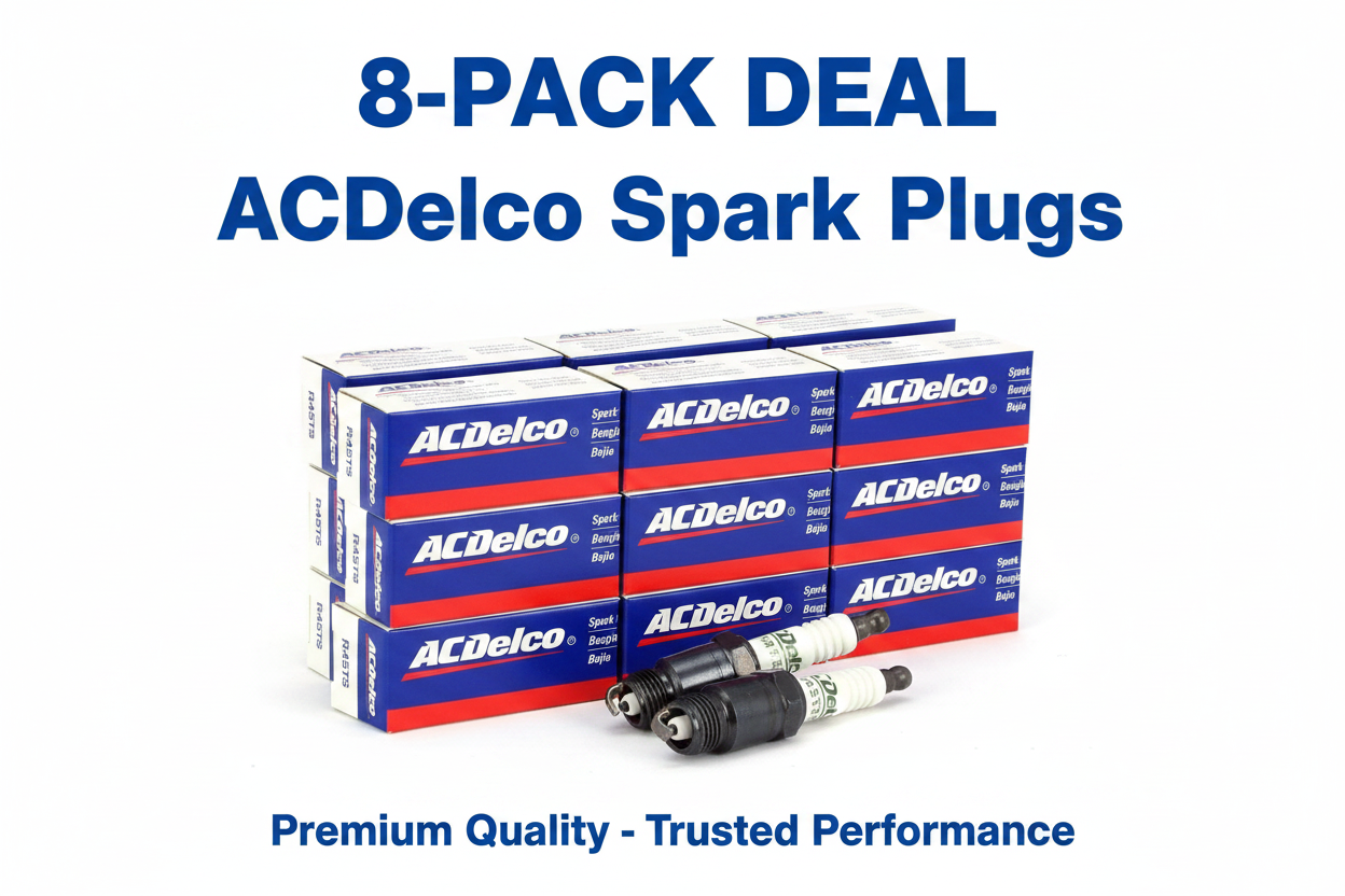 R45TS Conventional Spark Plug GM 19157995 19354415 - Genuine GM Plugs - Box of 8