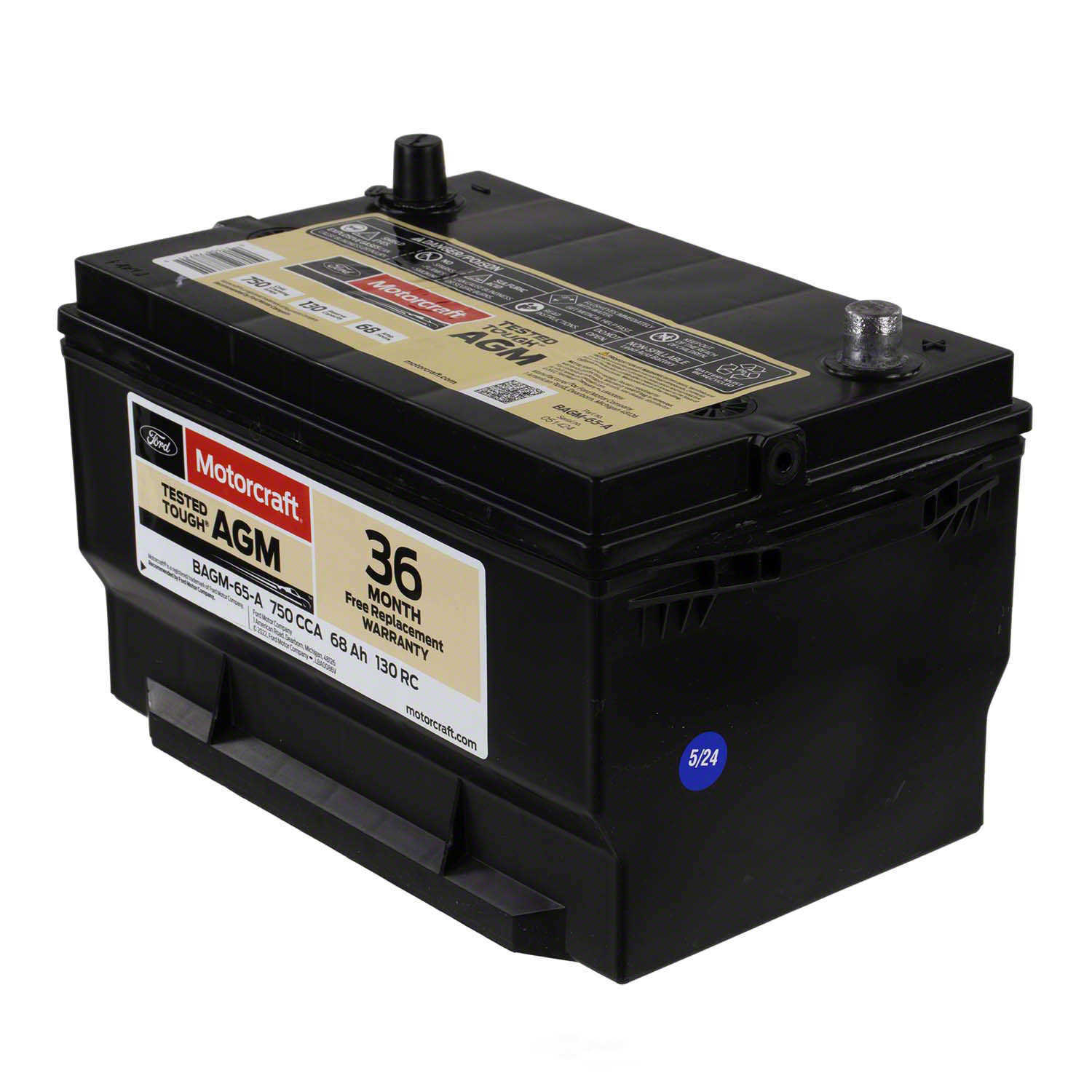 Brand New Genuine Ford OE Battery BAGM-65-A - 36 Month